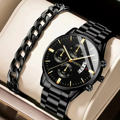 Stainless Steel Watch Quartz Wrist