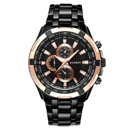 Quartz Watch Waterproof Chronograph