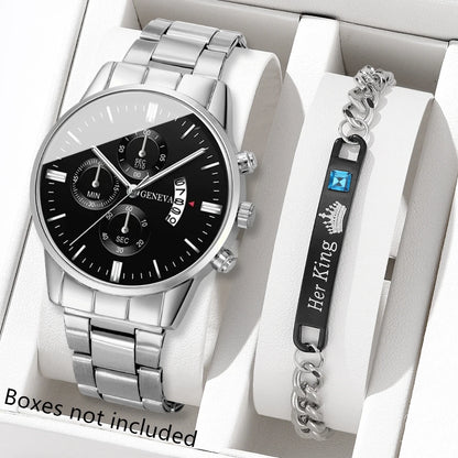 Stainless Steel Watch Quartz Wrist