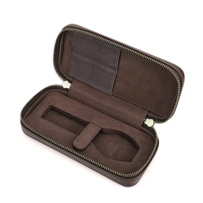 Genuine Leather 4 Slot Watch Box