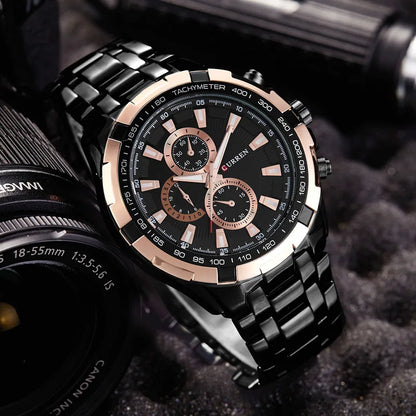 Quartz Watch Waterproof Chronograph
