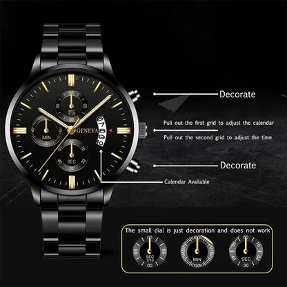 Stainless Steel Watch Quartz Wrist