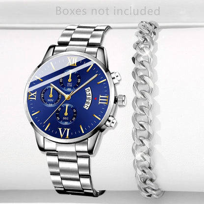 Stainless Steel Watch Quartz Wrist