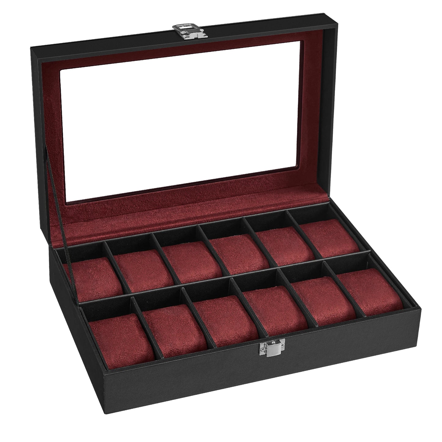 12-Slot Watch Box Synthetic leather